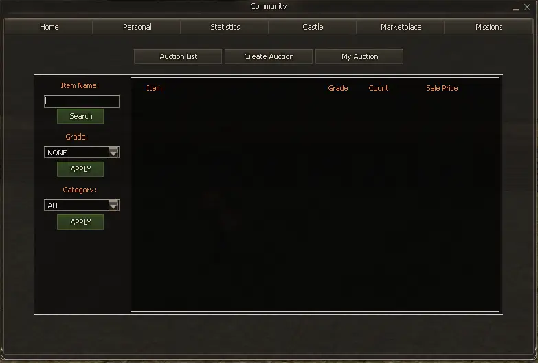 Community - Marketplace auctions